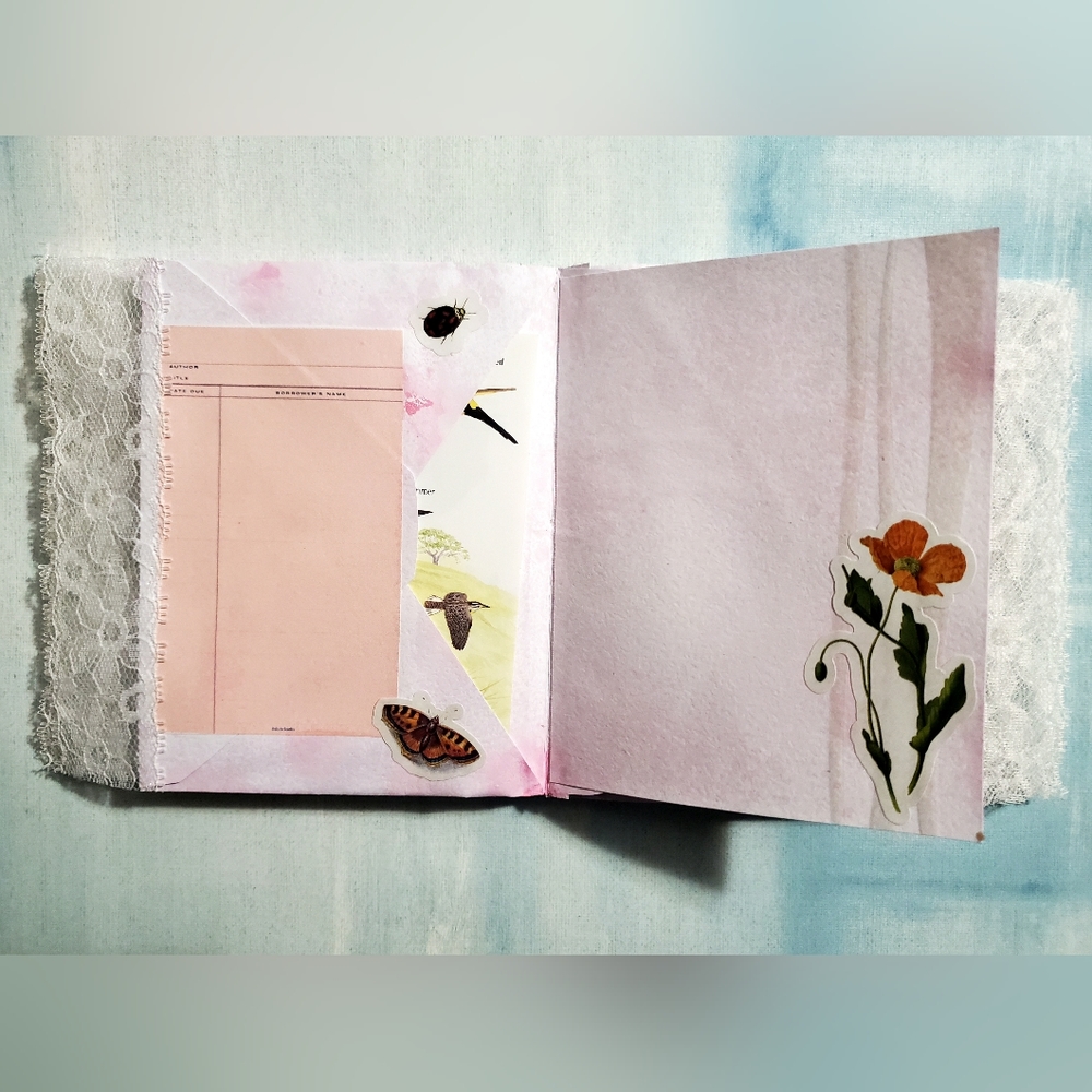 😀 HAND CRAFTED Envelope junk journal with note paper and ephemera - Picture 15 of 17
